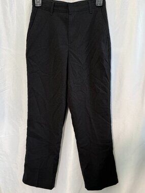 Dockers Boys Black Pinstripe Dress Pants Size 12R Uniform
